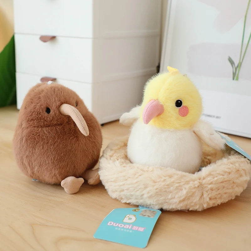 Llaveros de peluche de pájaros