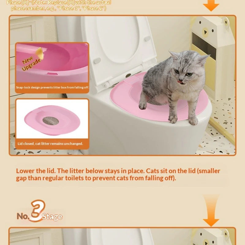 Kit para enseñar a tu gato a usar el váter