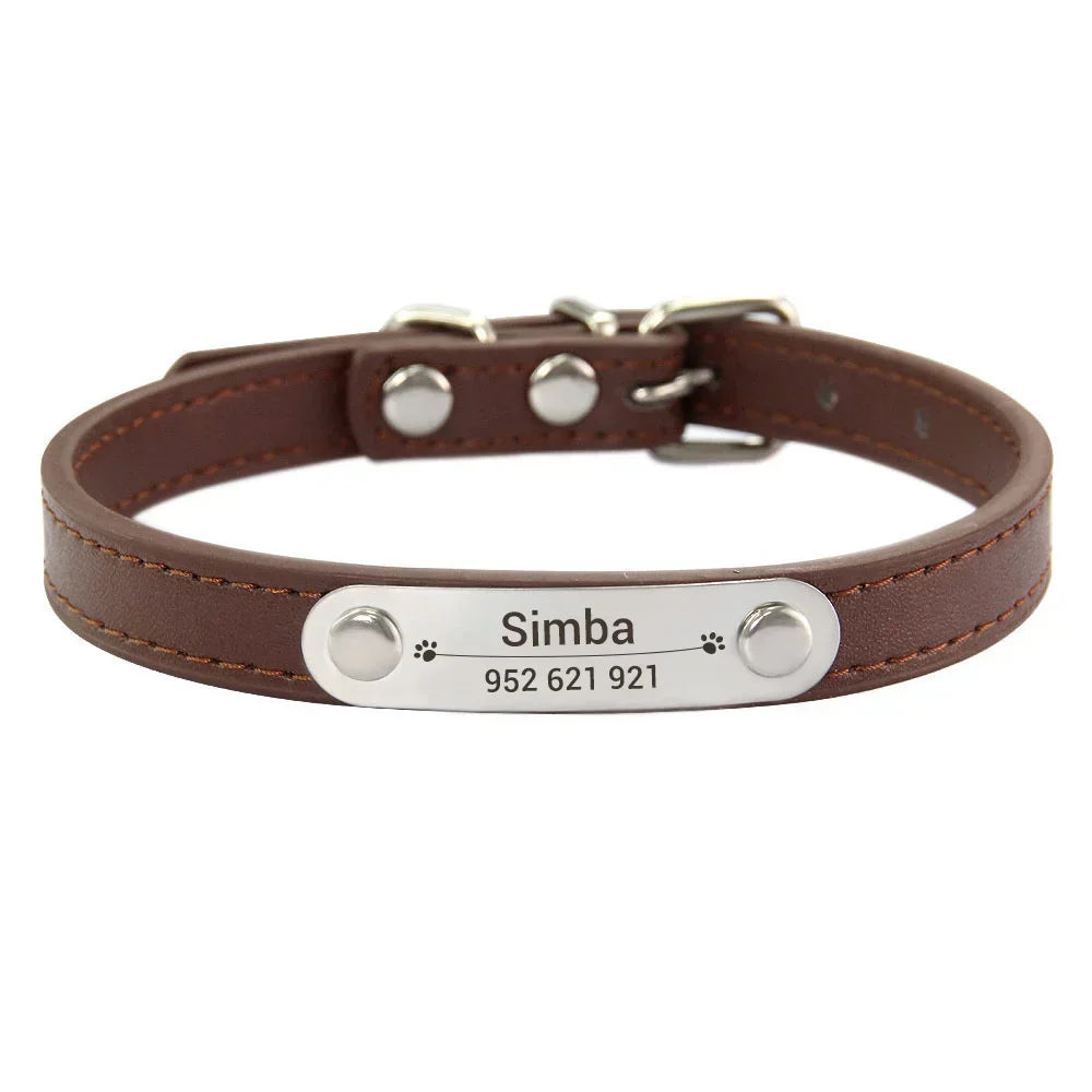 Collar de perro personalizado con nombre