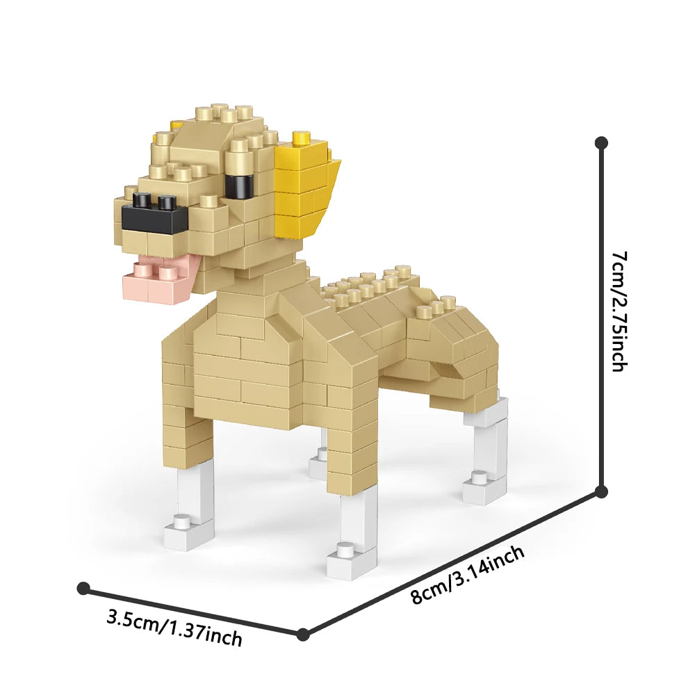 Figura de construcción de perro salchicha