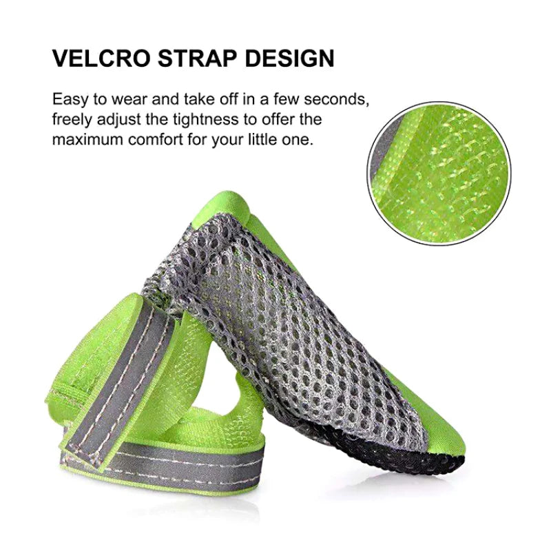 Zapatillas transpirables reflectantes para perros