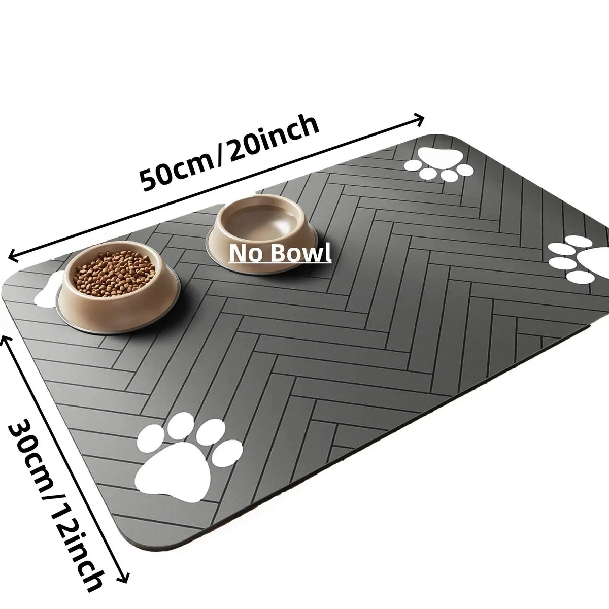 Alfombrilla absorbente para comedero
