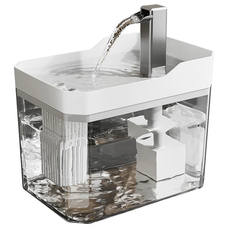 Fuente de agua para gatos con filtro