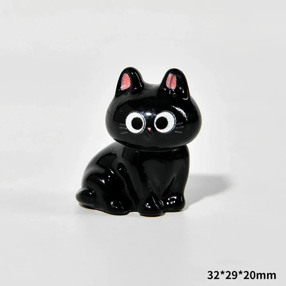 Figuritas de gatos de resina