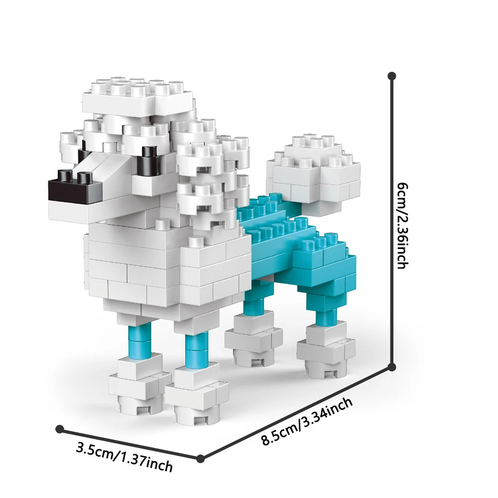 Figura de construcción de perro salchicha