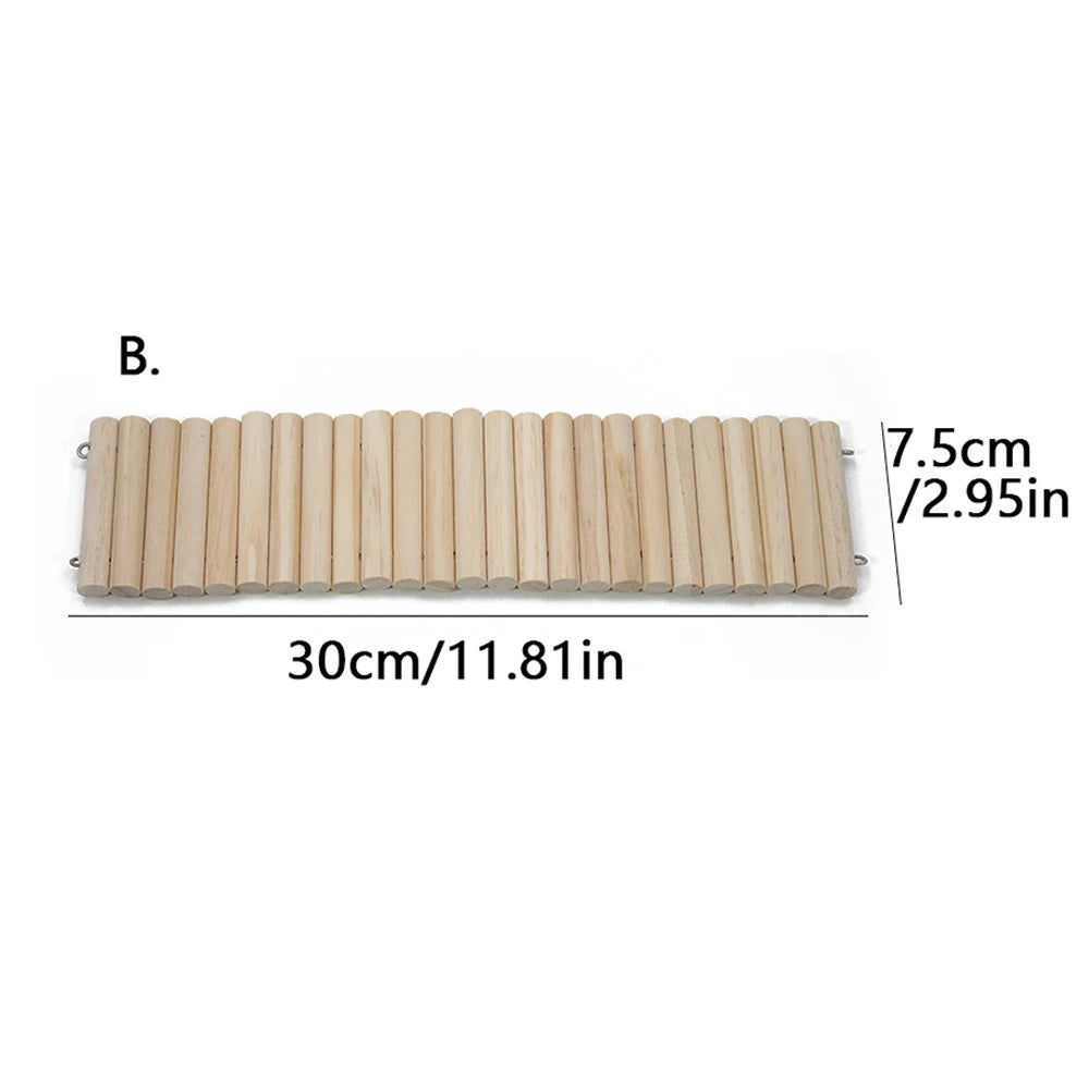 Puente flexible de madera para roedores