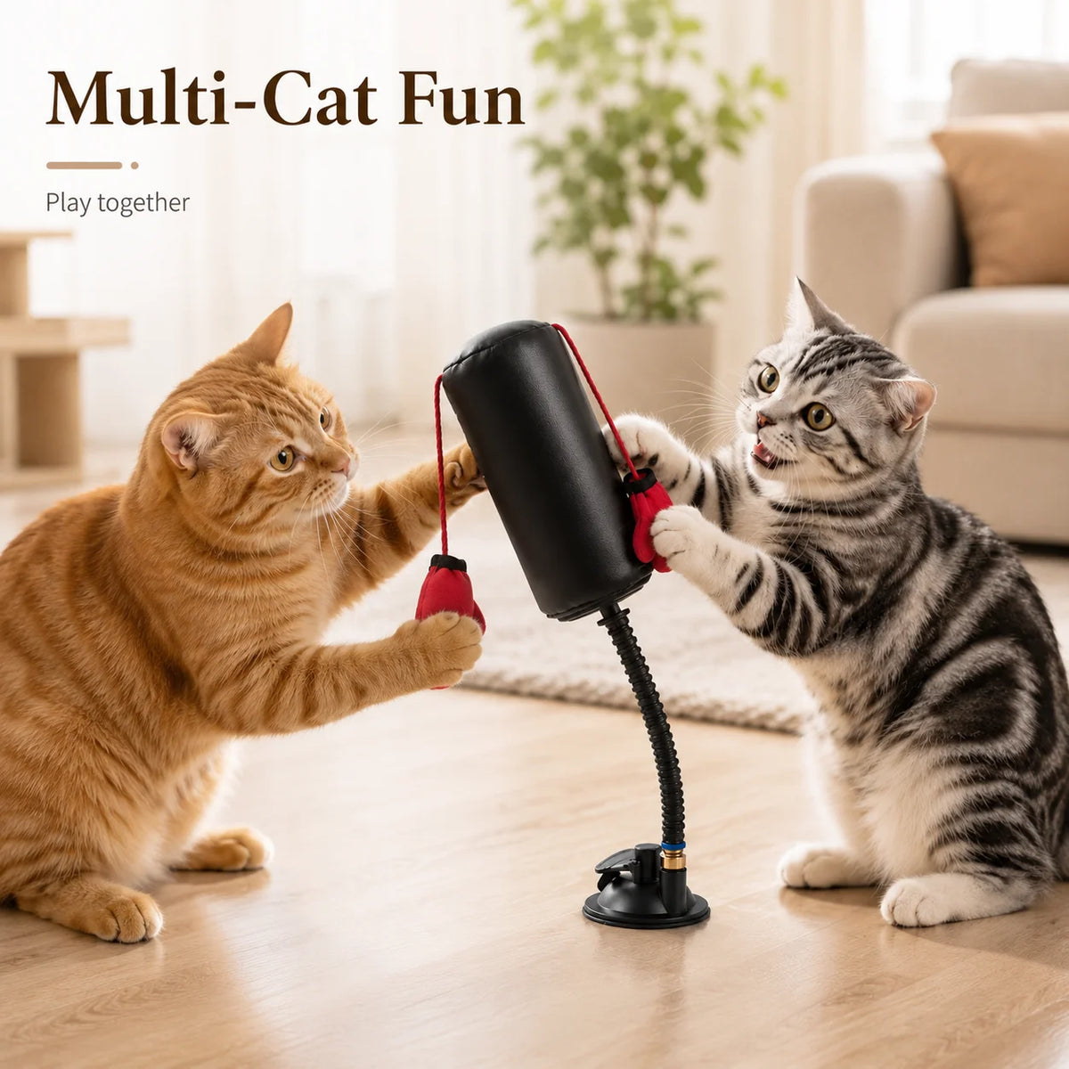 Juguete de boxeo para gatos