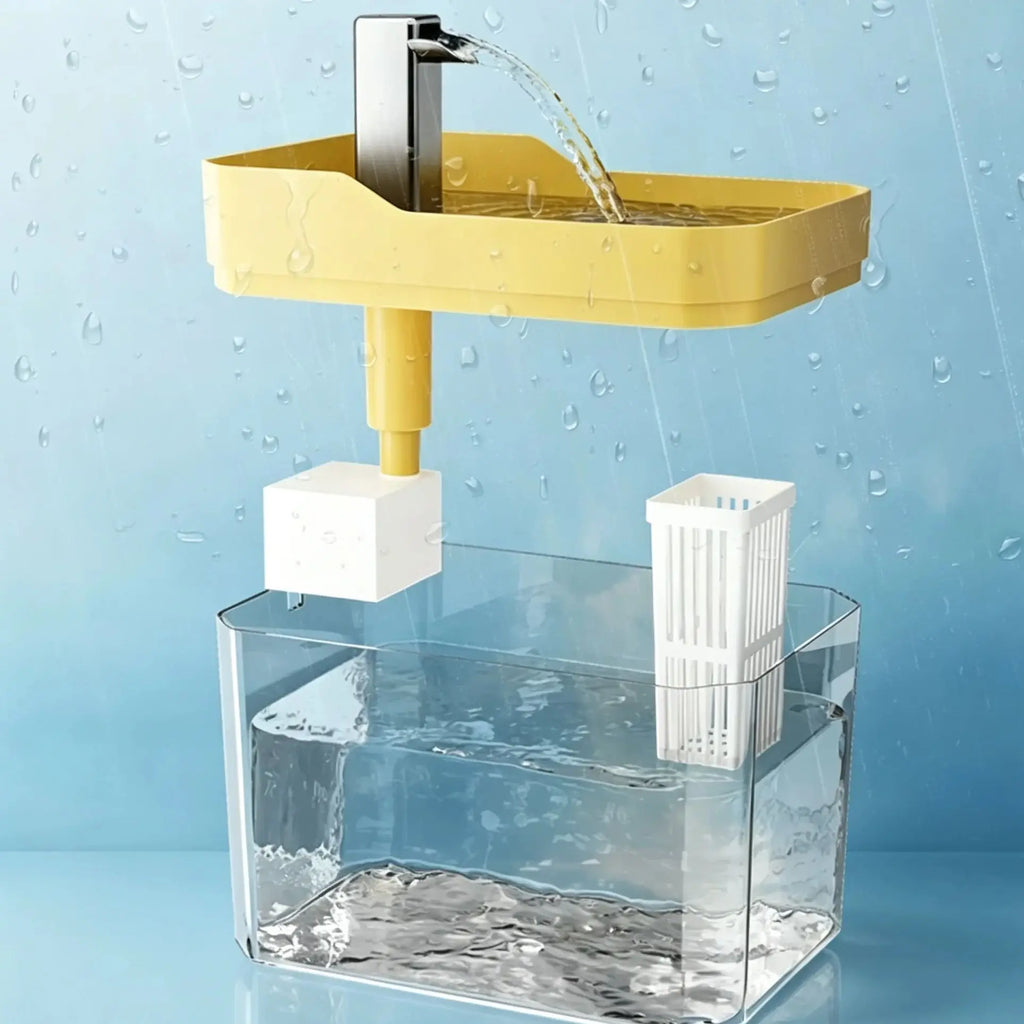 Fuente de agua para gatos con filtro