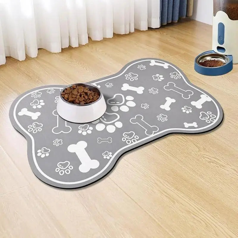 Alfombrilla absorbente de diatomita para comederos