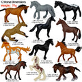 Set de caballos de granja en miniatura