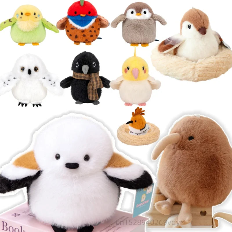 Llaveros de peluche de pájaros