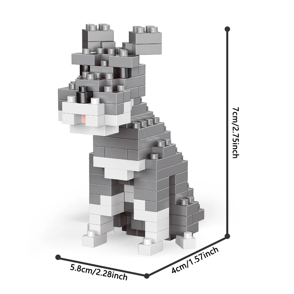 Figura de construcción de perro salchicha