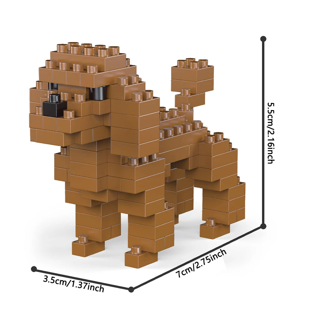 Figura de construcción de perro salchicha