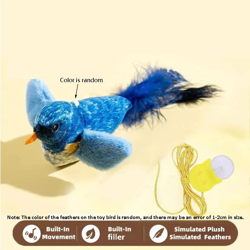 Juguete pájaro con sonido para gatos