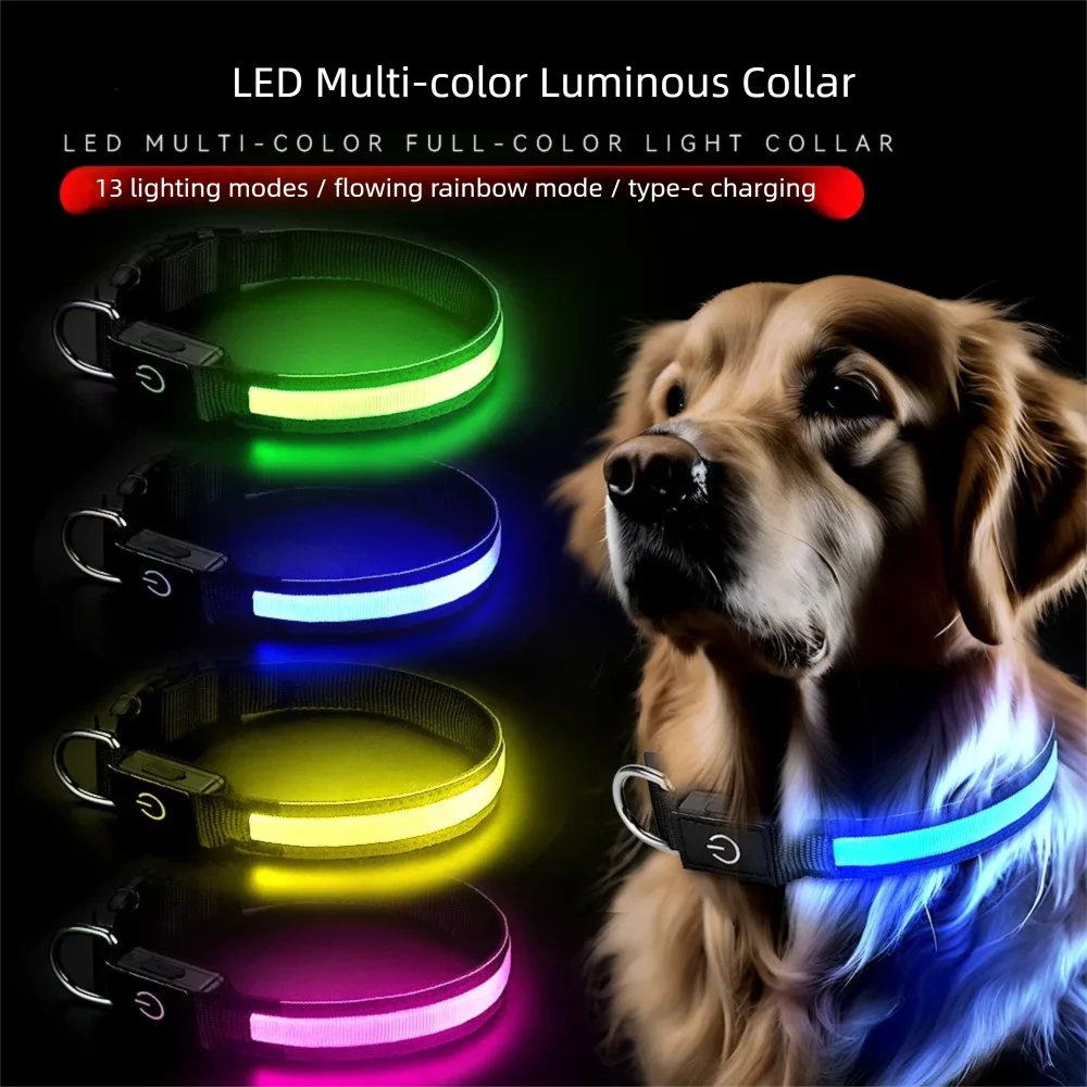 Collar LED recargable por USB