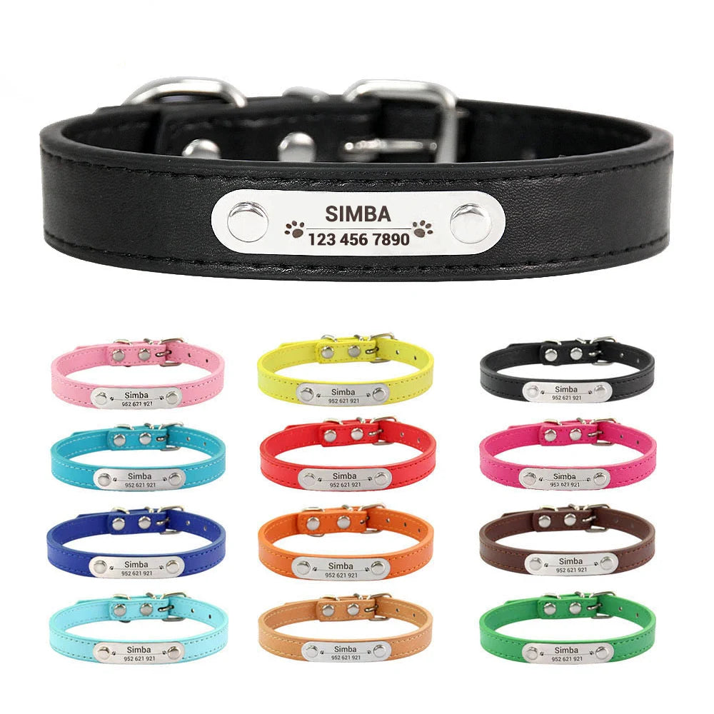 Collar de perro personalizado con nombre