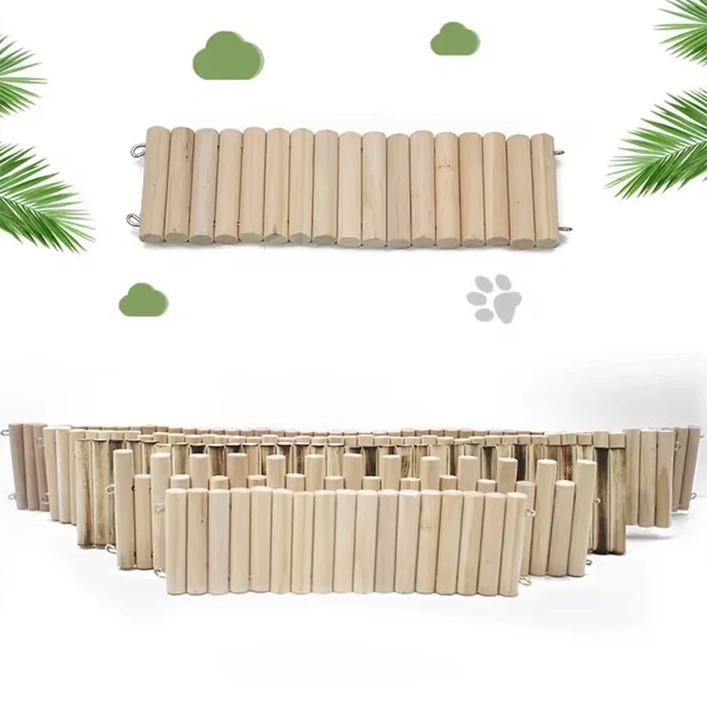 Puente flexible de madera para roedores