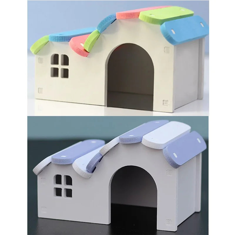Casita arcoíris para hámster