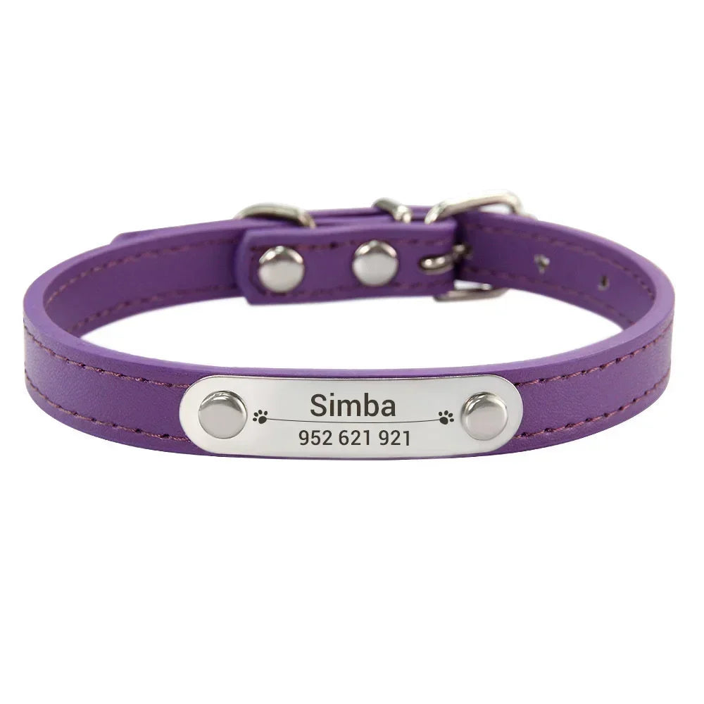 Collar de perro personalizado con nombre