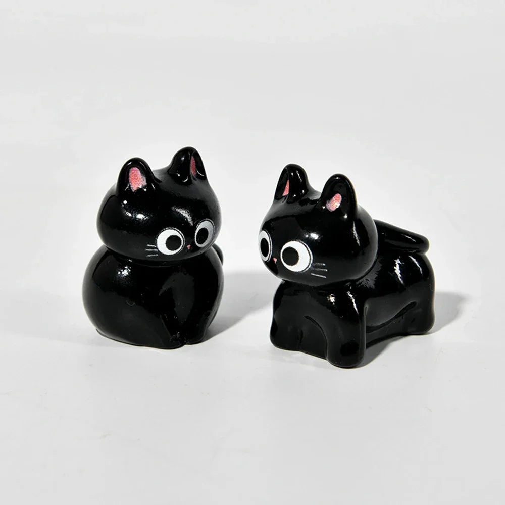 Figuritas de gatos de resina