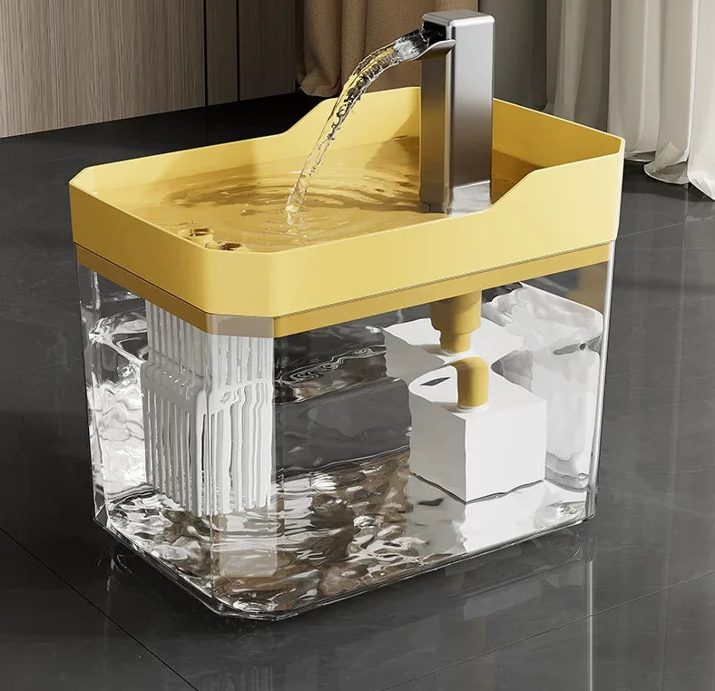 Fuente de agua para gatos con filtro