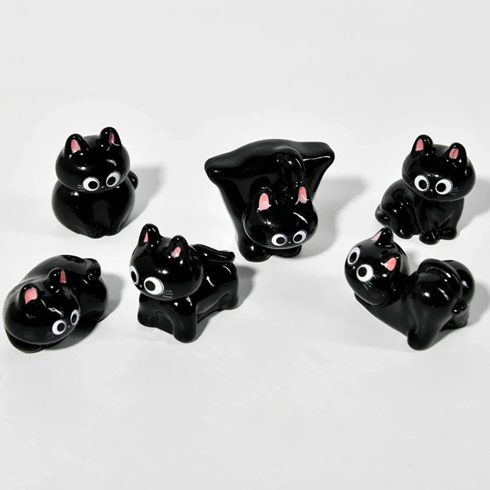 Figuritas de gatos de resina