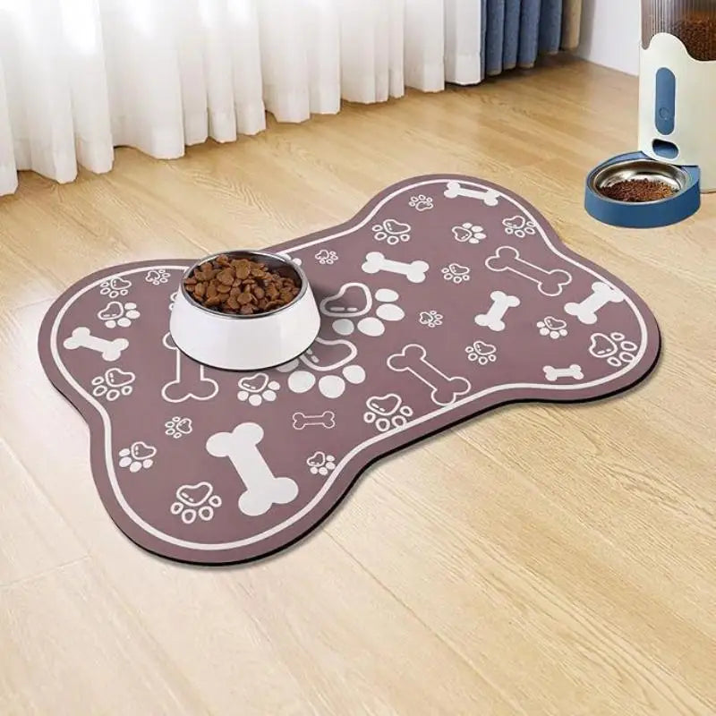 Alfombrilla absorbente de diatomita para comederos