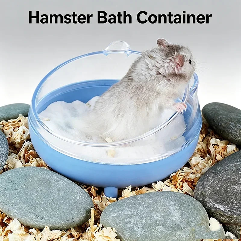 Bañera de arena transparente para hámster