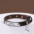 Collar de gato con nombre grabado