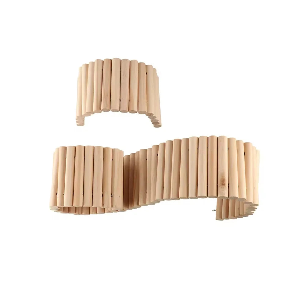 Puente flexible de madera para roedores