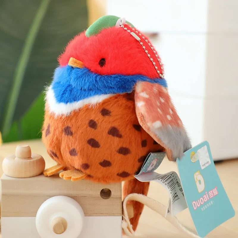 Llaveros de peluche de pájaros