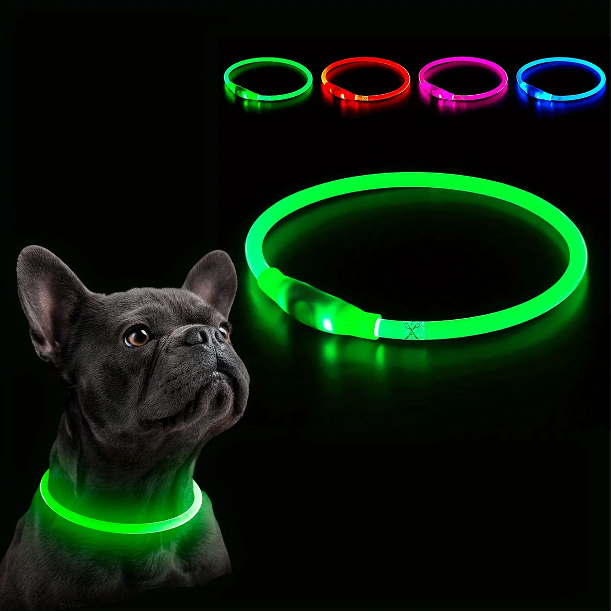 Collar luminoso LED recargable