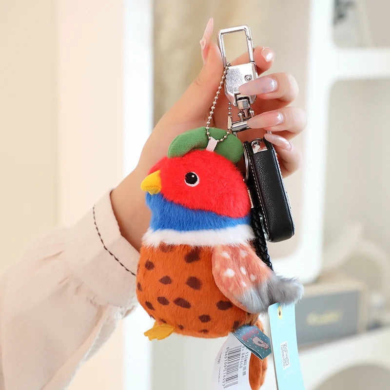 Llaveros de peluche de pájaros