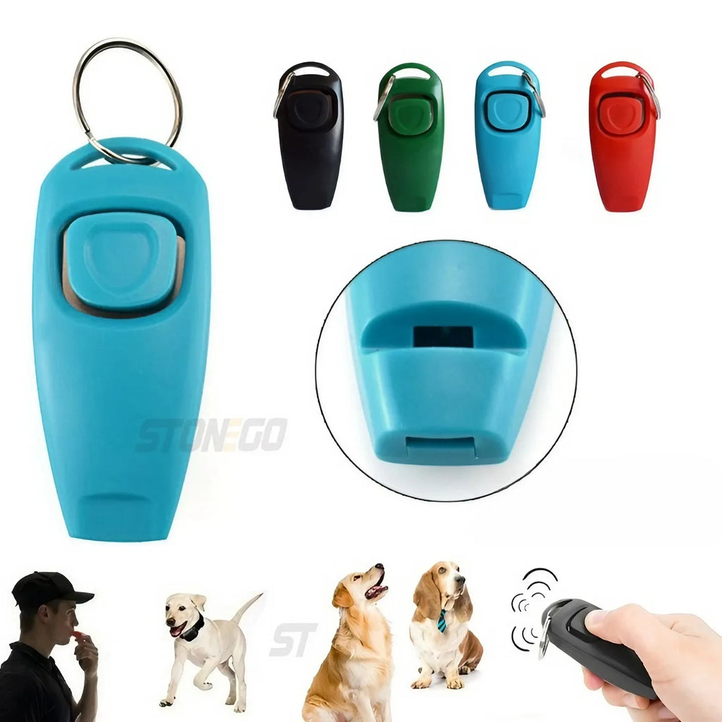 Clicker y silbato 2 en 1 para entrenar perros