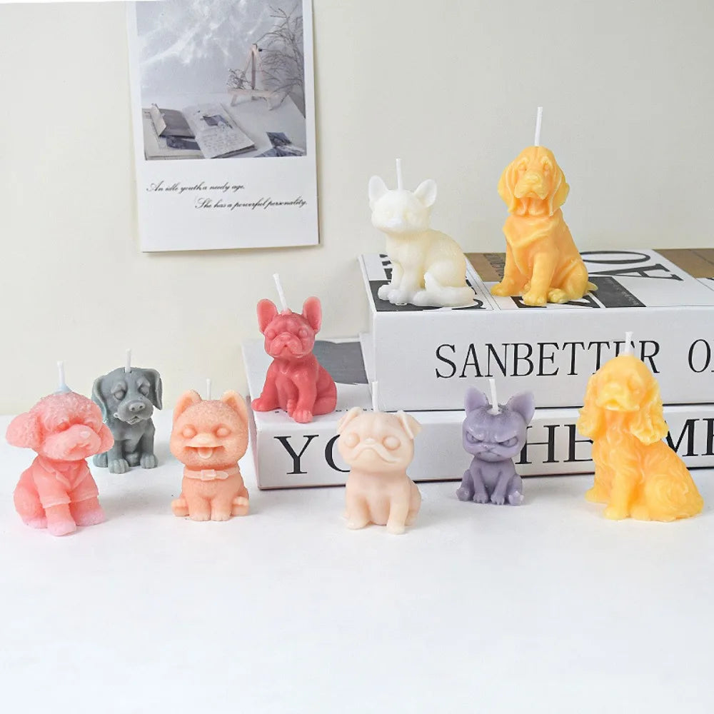 Moldes de silicona de perritos y gatitos