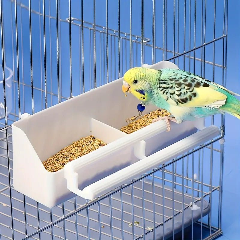 Comedero doble colgante para pájaros
