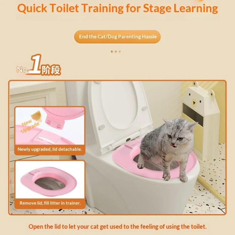 Kit para enseñar a tu gato a usar el váter