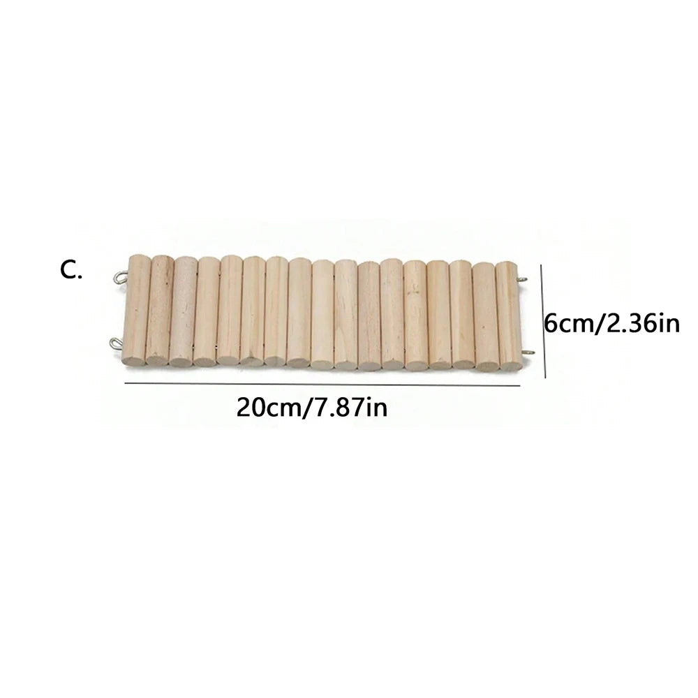Puente flexible de madera para roedores